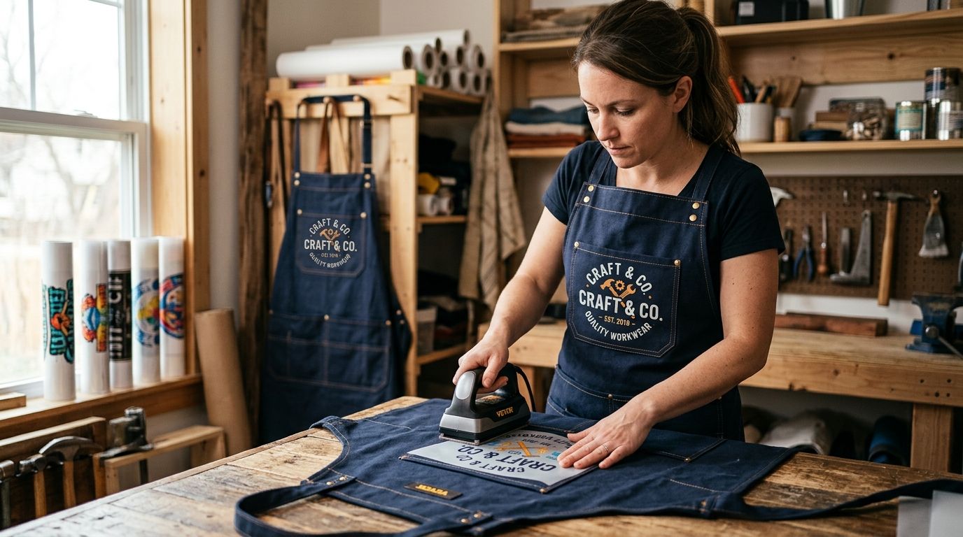 Best DTF transfers for aprons and workwear