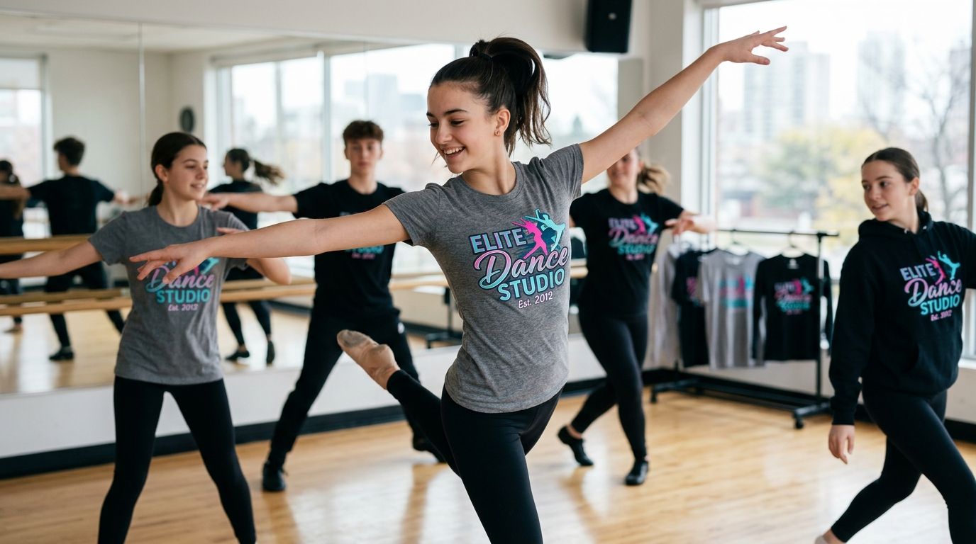 DTF transfers for dance studios