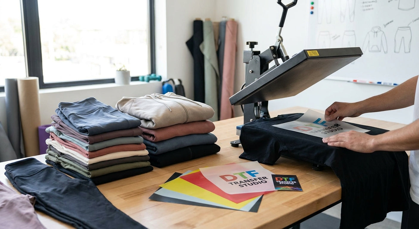 DTF transfers for gym and fitness apparel brands