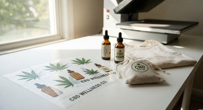 DTF transfers for CBD and wellness brands