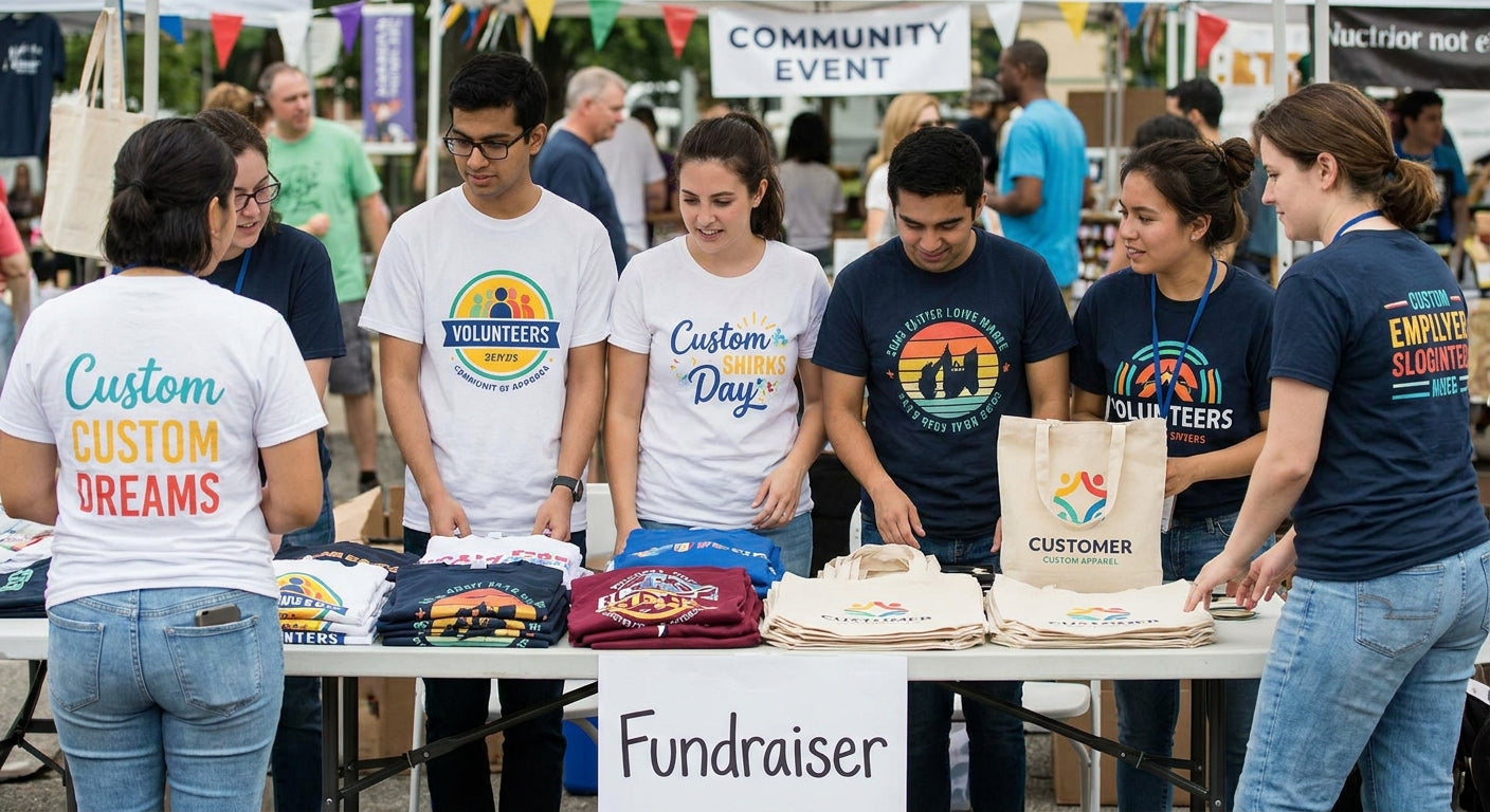 Custom DTF transfers for nonprofit fundraisers