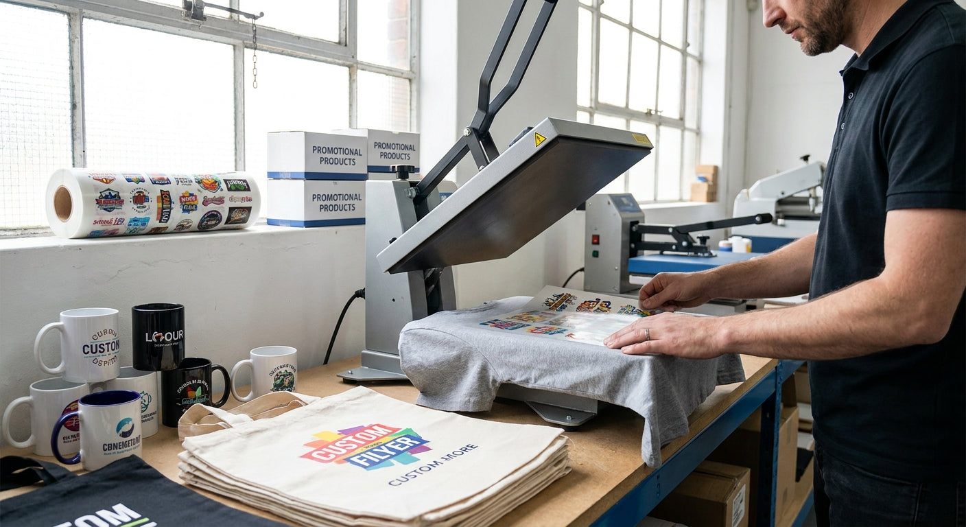 Custom DTF transfers for promotional product companies