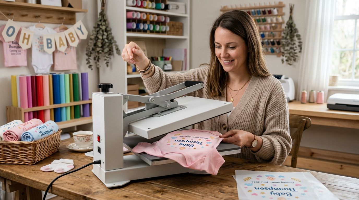DTF transfers for baby shower shirts