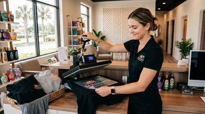 DTF transfers for tanning salons