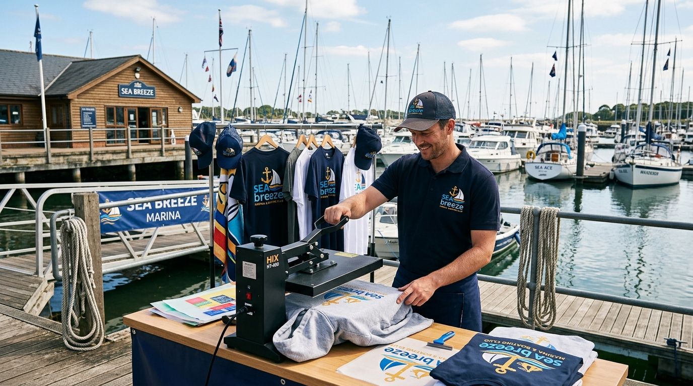 DTF transfers for marinas and boating clubs