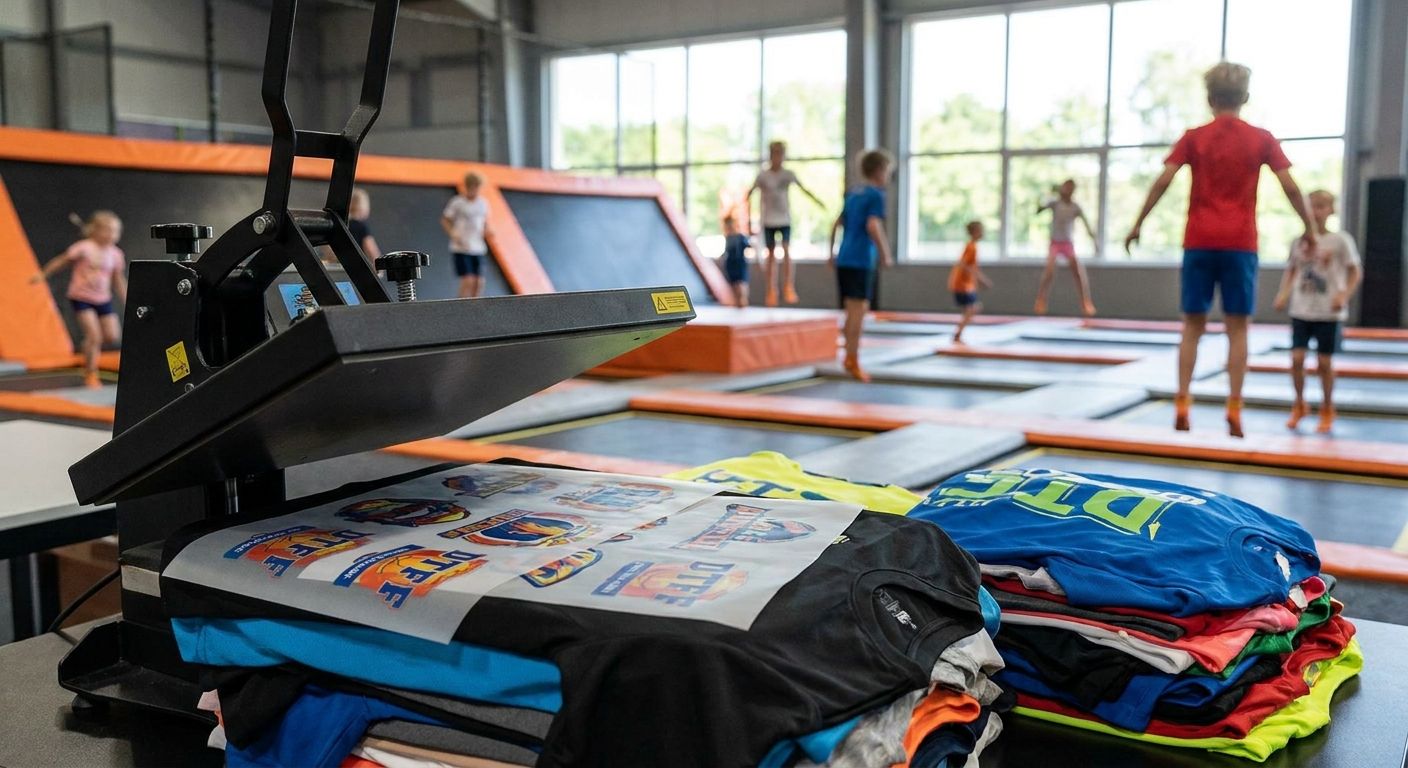DTF transfers for trampoline parks