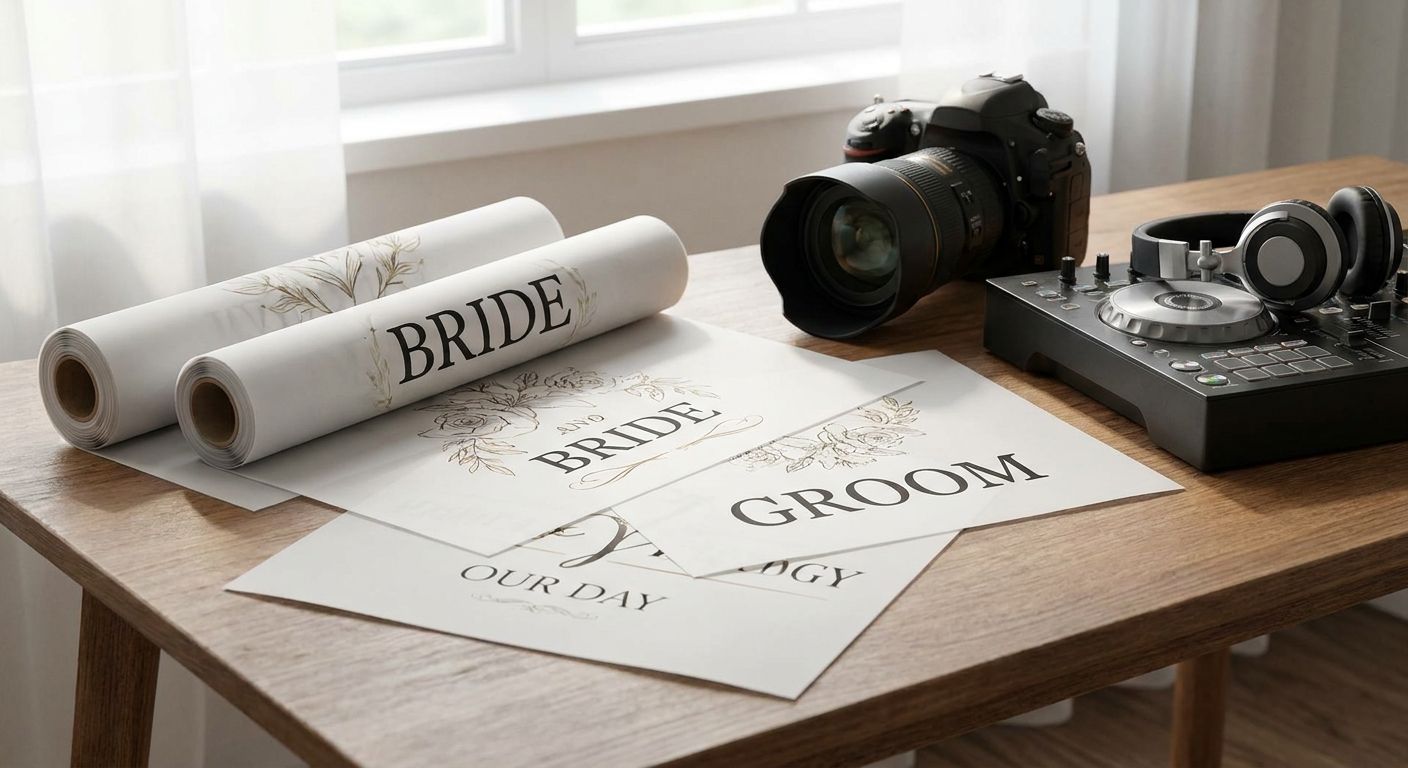 DTF transfers for wedding photographers and DJs