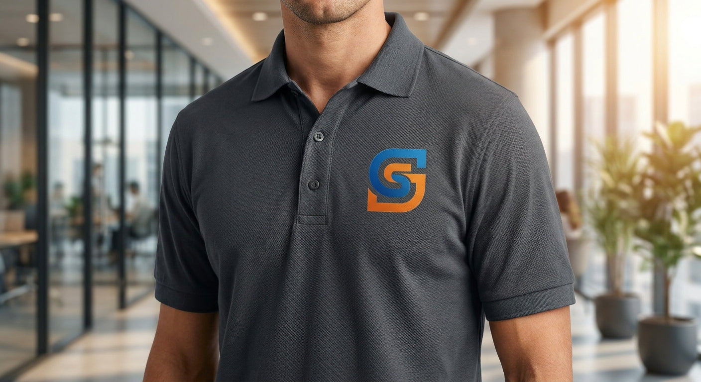 Custom DTF transfers for corporate uniforms