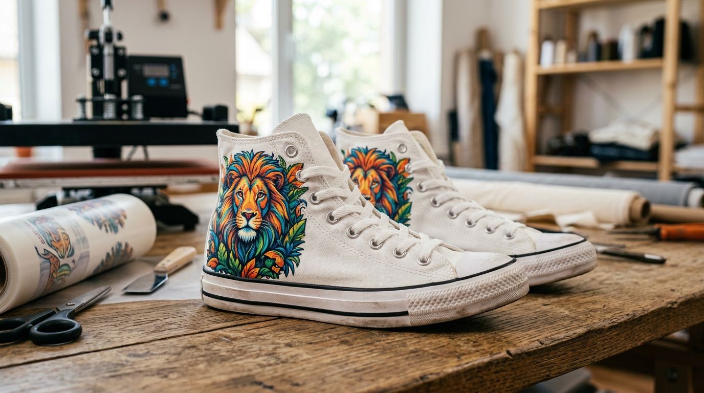 Best DTF transfers for canvas sneakers
