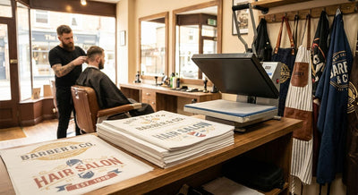 DTF transfers for barbershops and hair salons