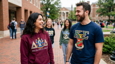 DTF transfers for fraternity and sorority apparel