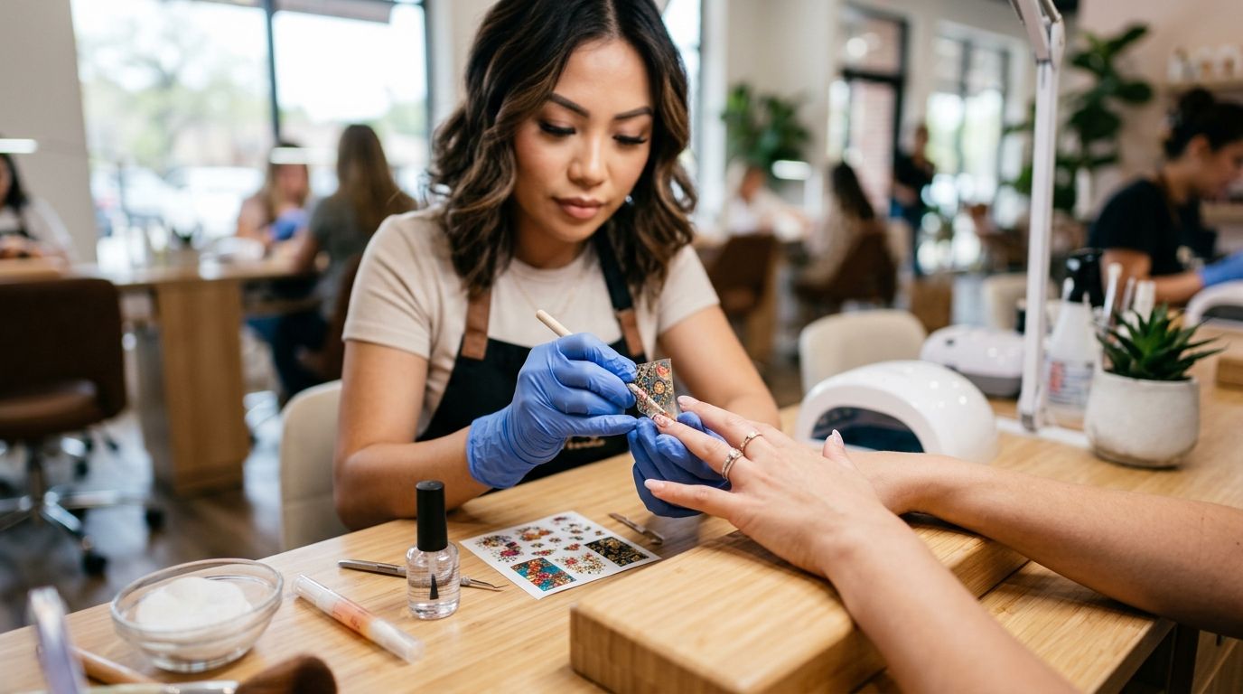 DTF transfers for nail salons