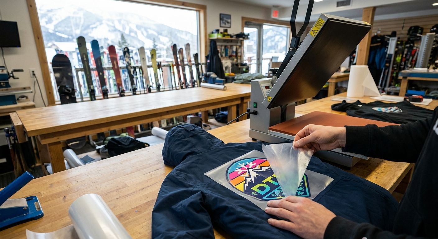 DTF transfers for ski and snowboard shops